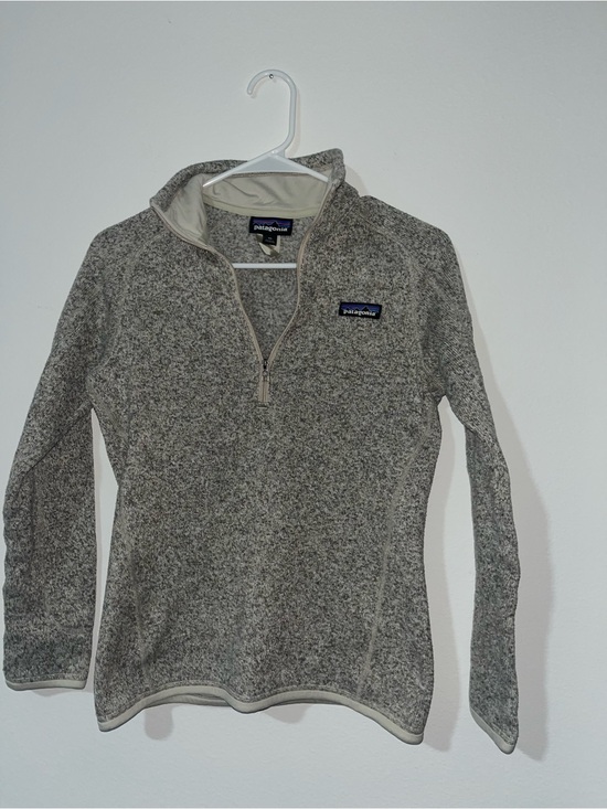 Patagonia Tops - Patagonia Light Gray Half-Zip Fleece Pullover Size XS